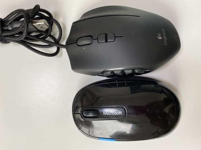G600マウスの大きさ比較