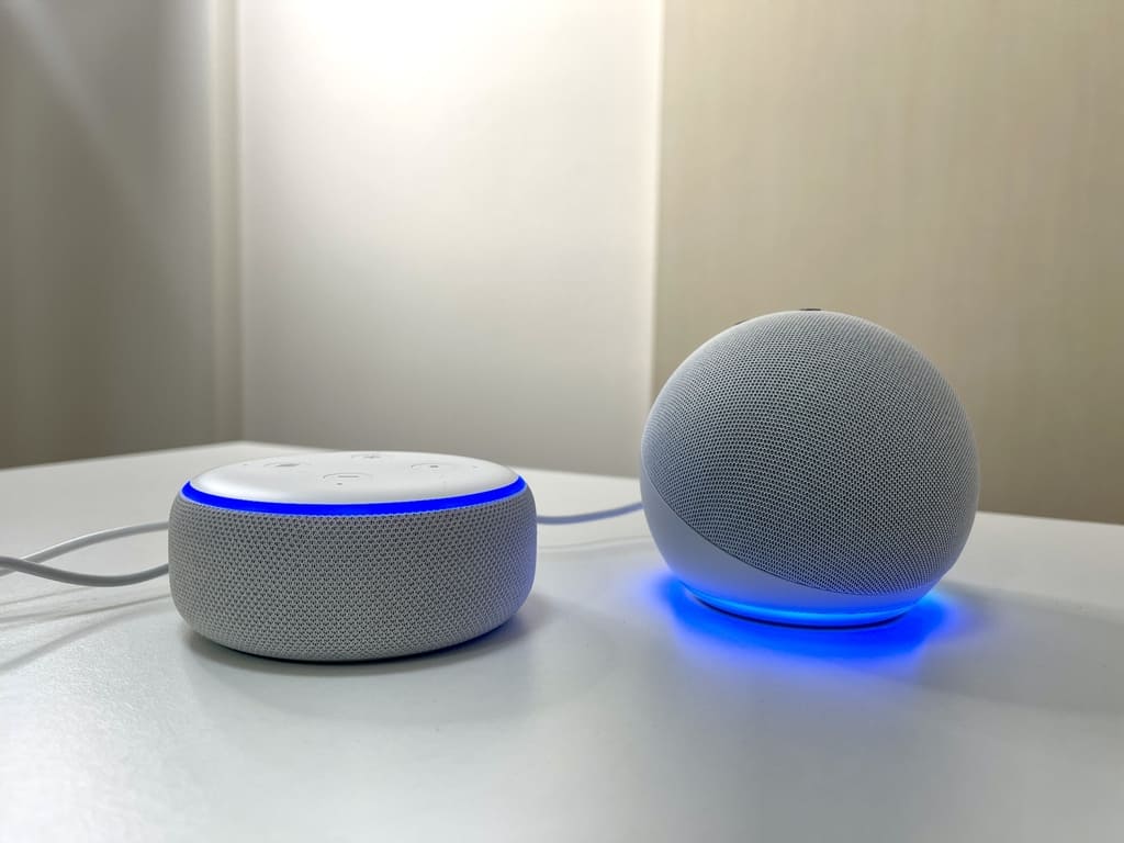 チャコール Dot Echo スマートスピーカー 第4世代 Alexa with