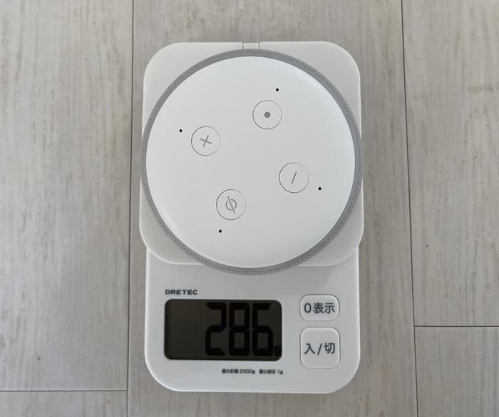Echo Dotの重さ