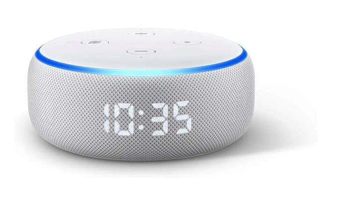Echo Dot with clock